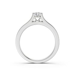 Ring hvittgull 0,33ct TWSI Hjerte - Bilde 3