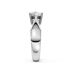 Ring hvittgull 1,00ct TWSI2 - Bilde 4
