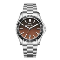 Slazenger Klokke Sølvfarget/Brun  - 42mm
