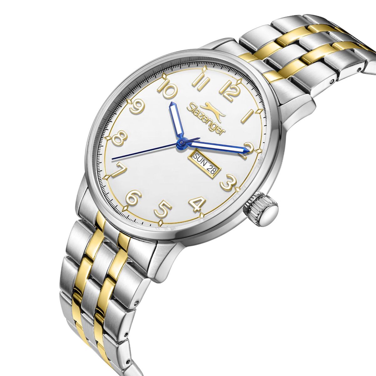 Slazenger Klokke Sølv/gull/Hvit - 43mm - Bilde 2