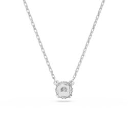 Swarovski - Stilla pendant, Round cut, White, Rhodium plated - Bilde 3