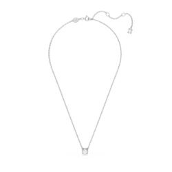 Swarovski - Stilla pendant, Round cut, White, Rhodium plated - Bilde 4