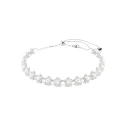 Swarovski - Ariana Grande x Swarovski choker, Crystal pearl, Round cut, White, Rhodium plated
