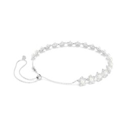 Swarovski - Ariana Grande x Swarovski choker, Crystal pearl, Round cut, White, Rhodium plated - Bilde 4