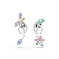 Swarovski - Ariana Grande x Swarovski drop earrings with ear jacket, Mixed cuts, Dragonfly, Flower, - Bilde 2