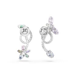 Swarovski - Ariana Grande x Swarovski drop earrings with ear jacket, Mixed cuts, Dragonfly, Flower, - Bilde 3
