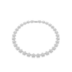 Swarovski - Ariana Grande x Swarovski necklace, Round cut, Flower, White, Rhodium plated