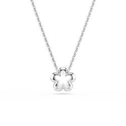 Swarovski - Ariana Grande x Swarovski pendant, Crystal Pearl, Round cut, Flower, White, Rhodium plat - Bilde 2