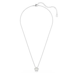 Swarovski - Ariana Grande x Swarovski pendant, Crystal Pearl, Round cut, Flower, White, Rhodium plat - Bilde 4