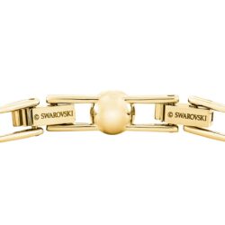 Swarovski - Una Angelic bracelet, Round cut, Pavé, Medium, White, 18K gold finish - Bilde 4