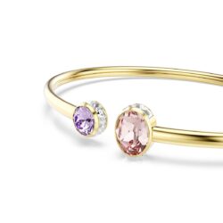 Swarovski - Chroma bangle, Mixed cuts, Multicolored, Gold-tone plated - Bilde 4
