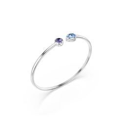 Swarovski - Chroma bangle, Mixed cuts, Multicolored, Rhodium plated - Bilde 3