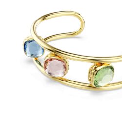 Swarovski - Chroma cuff, Cushion cut, Green, Gold-tone plated - Bilde 2