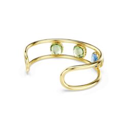 Swarovski - Chroma cuff, Cushion cut, Green, Gold-tone plated - Bilde 3