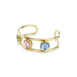 Swarovski - Chroma cuff, Cushion cut, Green, Gold-tone plated - Bilde 5