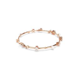 Swarovski - Constella Tennis bracelet, Crystal pearl, Round cuts, White, Rose gold-tone plated - Bilde 3