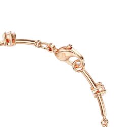 Swarovski - Constella Tennis bracelet, Crystal pearl, Round cuts, White, Rose gold-tone plated - Bilde 4