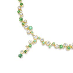 Swarovski - Constella Y necklace, Mixed cuts, Green, Gold-tone plated - Bilde 3