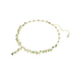 Swarovski - Constella Y necklace, Mixed cuts, Green, Gold-tone plated - Bilde 5