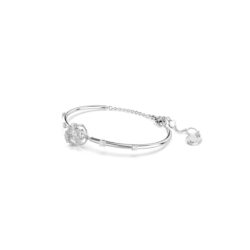 Swarovski - Constella bangle, Round cut, Dancing stone, White, Rhodium plated - Bilde 3
