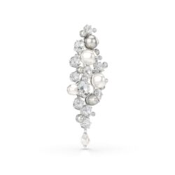 Swarovski - Constella brooch, Crystal pearl, Round cut, White, Rhodium plated - Bilde 2
