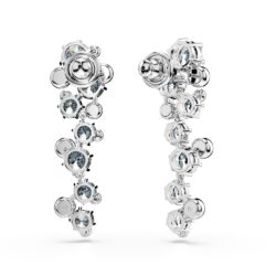 Swarovski - Constella drop earrings, Mixed cuts, White, Rhodium plated - Bilde 3