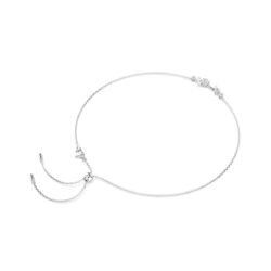 Swarovski - Constella necklace, Crystal pearl, Round cuts, White, Rhodium plated - Bilde 2