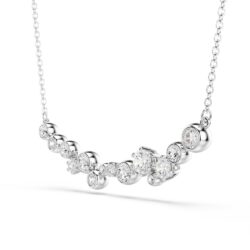 Swarovski - Constella necklace, Mixed cuts, White, Rhodium plated - Bilde 2