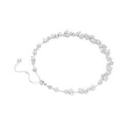 Swarovski - Constella necklace, Round cut, White, Rhodium plated - Bilde 4