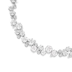 Swarovski - Constella necklace, Round cut, White, Rhodium plated - Bilde 5