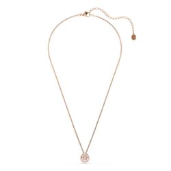 Swarovski - Constella pendant, Round cut, Dancing stone, Pink, Rose gold-tone plated - Bilde 2