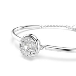 Swarovski - Dextera bangle, Round cut, White, Rhodium plated - Bilde 5