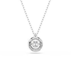Swarovski - Dextera pendant, Round cut, White, Rhodium plated - Bilde 4