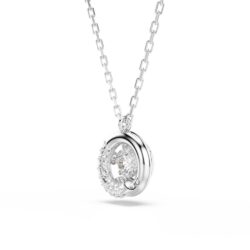 Swarovski - Dextera pendant, Round cut, White, Rhodium plated - Bilde 5