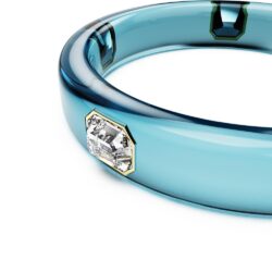 Swarovski - Dulcis bangle, Octagon cut, Blue, Gold-tone plated - Bilde 5