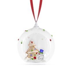 Swarovski - Holiday Cheers Tree and Snowman Ball Ornament