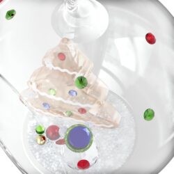 Swarovski - Holiday Cheers Tree and Snowman Ball Ornament - Bilde 2