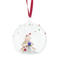Swarovski - Holiday Cheers Tree and Snowman Ball Ornament - Bilde 4