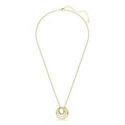 Swarovski - Hyperbola necklace, Round cut, White, Gold-tone plated - Bilde 4