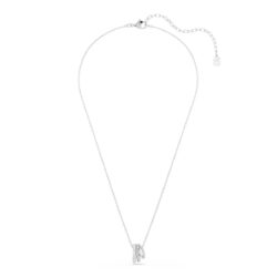 Swarovski - Hyperbola pendant, Round cut, White, Rhodium plated - Bilde 4