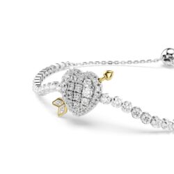 Swarovski - Idyllia bracelet, Mixed cuts, Heart with arrow, White, Rhodium plated - Bilde 4
