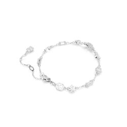 Swarovski - Idyllia bracelet, Mixed cuts, Snowflake, White, Rhodium plated - Bilde 3