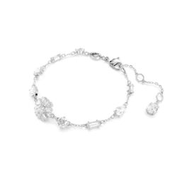Swarovski - Idyllia bracelet, Mixed cuts, Snowflake, White, Rhodium plated - Bilde 4