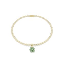 Swarovski - Idyllia charm, Clover, Green, Gold-tone plated - Bilde 5