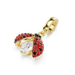 Swarovski - Idyllia charm, Mixed cuts, Ladybug, Red, 18K gold finish - Bilde 3