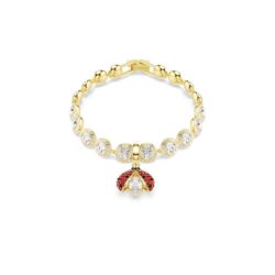 Swarovski - Idyllia charm, Mixed cuts, Ladybug, Red, 18K gold finish - Bilde 5