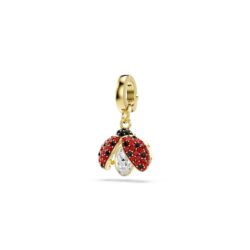 Swarovski - Idyllia charm, Mixed cuts, Ladybug, Red, 18K gold finish - Bilde 6
