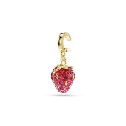 Swarovski - Idyllia charm, Mixed cuts, Strawberry, Red, 18K gold finish - Bilde 2