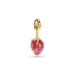 Swarovski - Idyllia charm, Mixed cuts, Strawberry, Red, 18K gold finish - Bilde 4