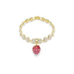 Swarovski - Idyllia charm, Mixed cuts, Strawberry, Red, 18K gold finish - Bilde 5